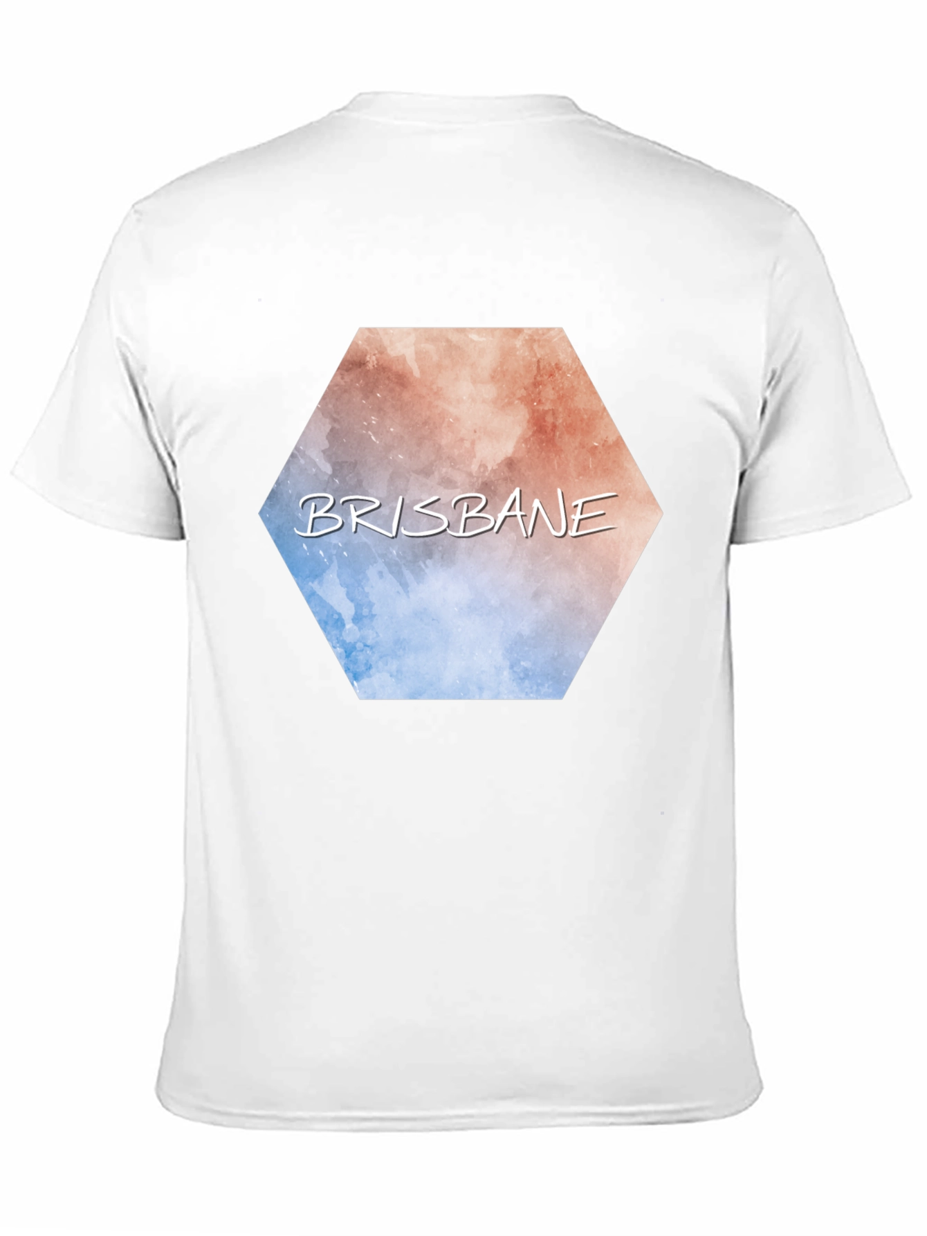 Brisbane Hexagon Graphic Tee - Modern City Pride T-Shirt