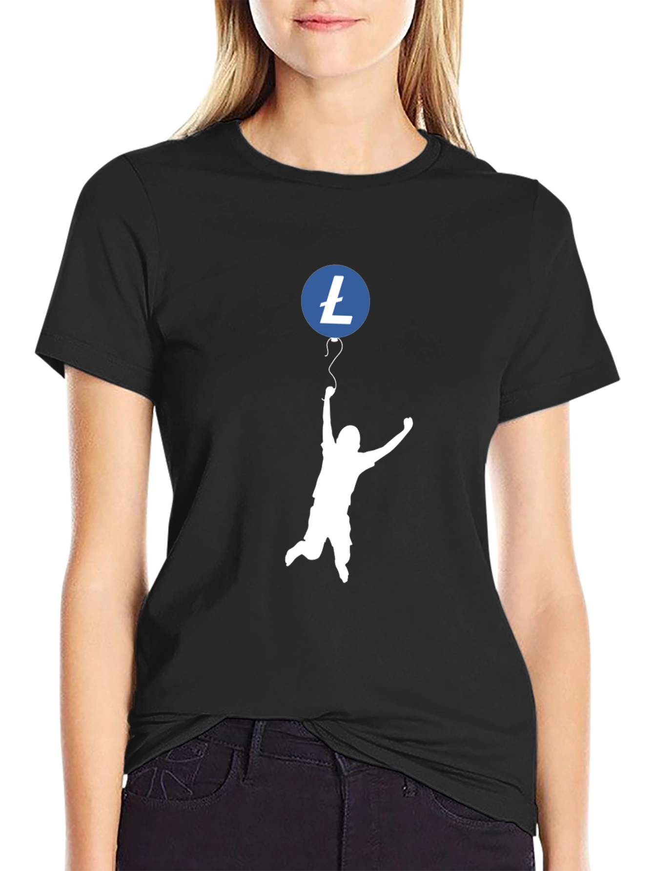 Litecoin Crypto T-Shirt - Jumping for Joy!