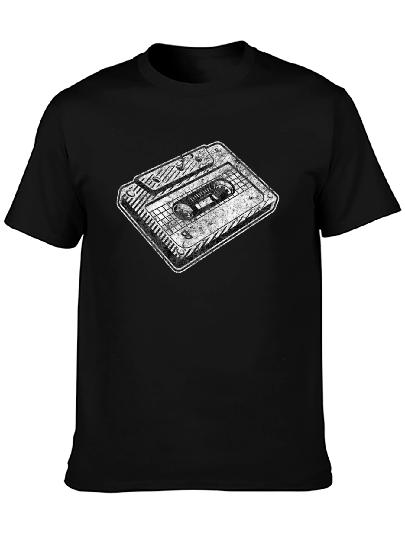 Retro Cassette Graphic Tee - Black Unisex T-Shirt