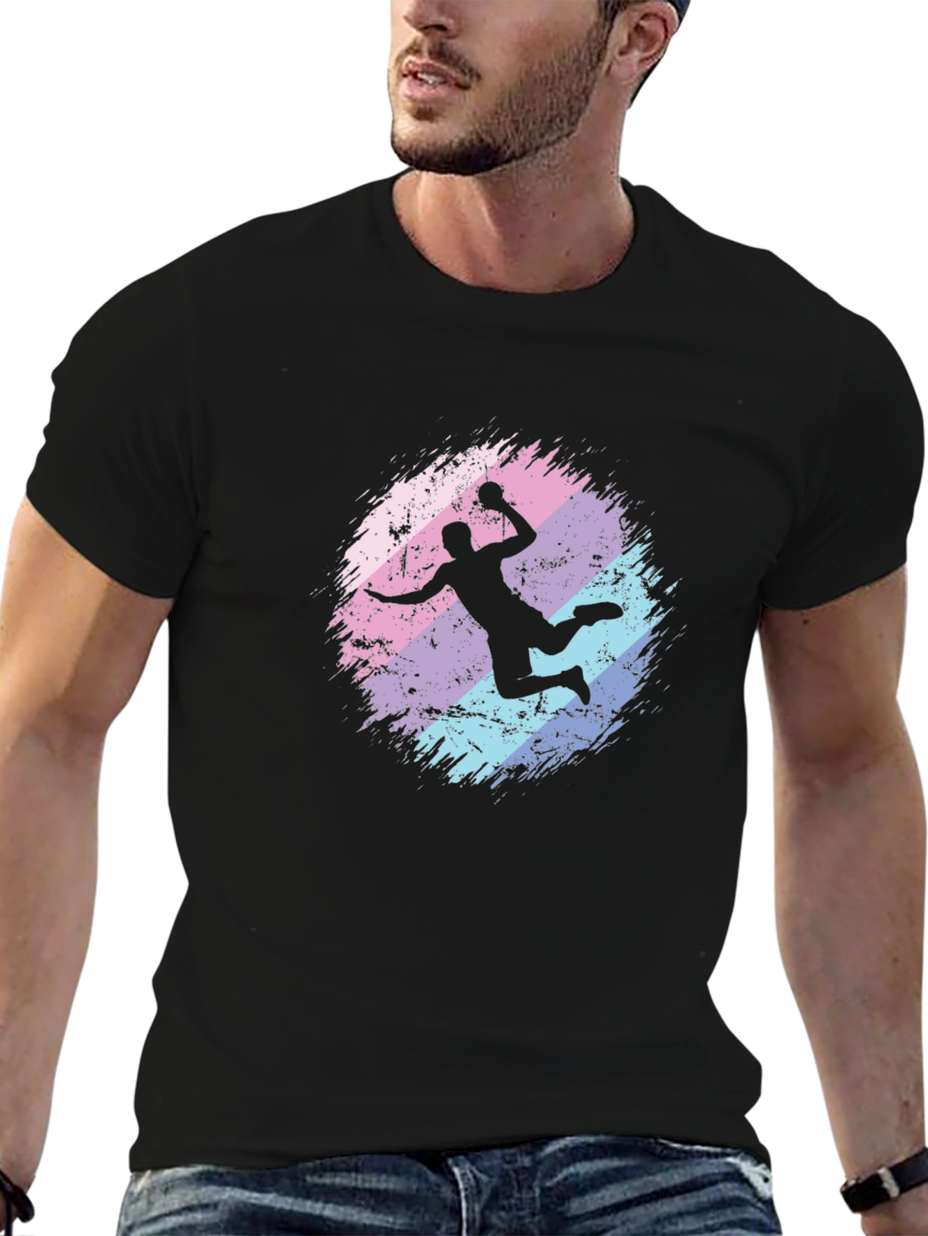 Handball Silhouette T-Shirt - Athletic Style
