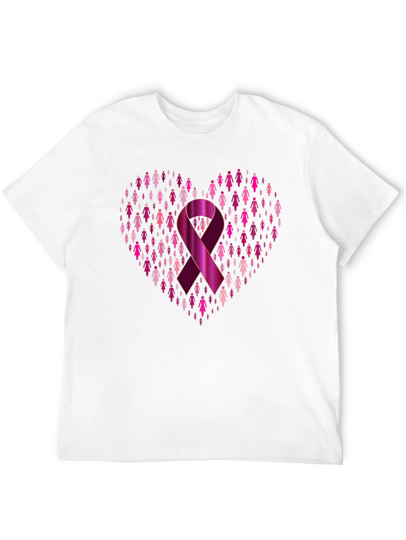 Breast Cancer Awareness Heart T-Shirt