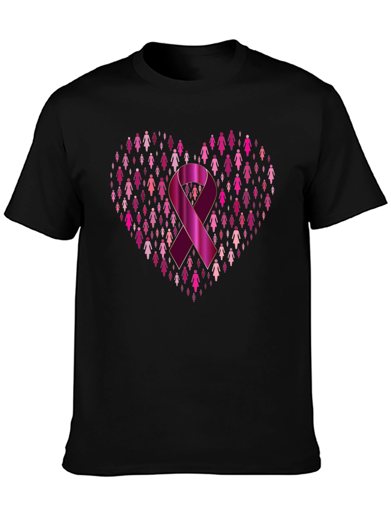 Breast Cancer Awareness Heart T-Shirt