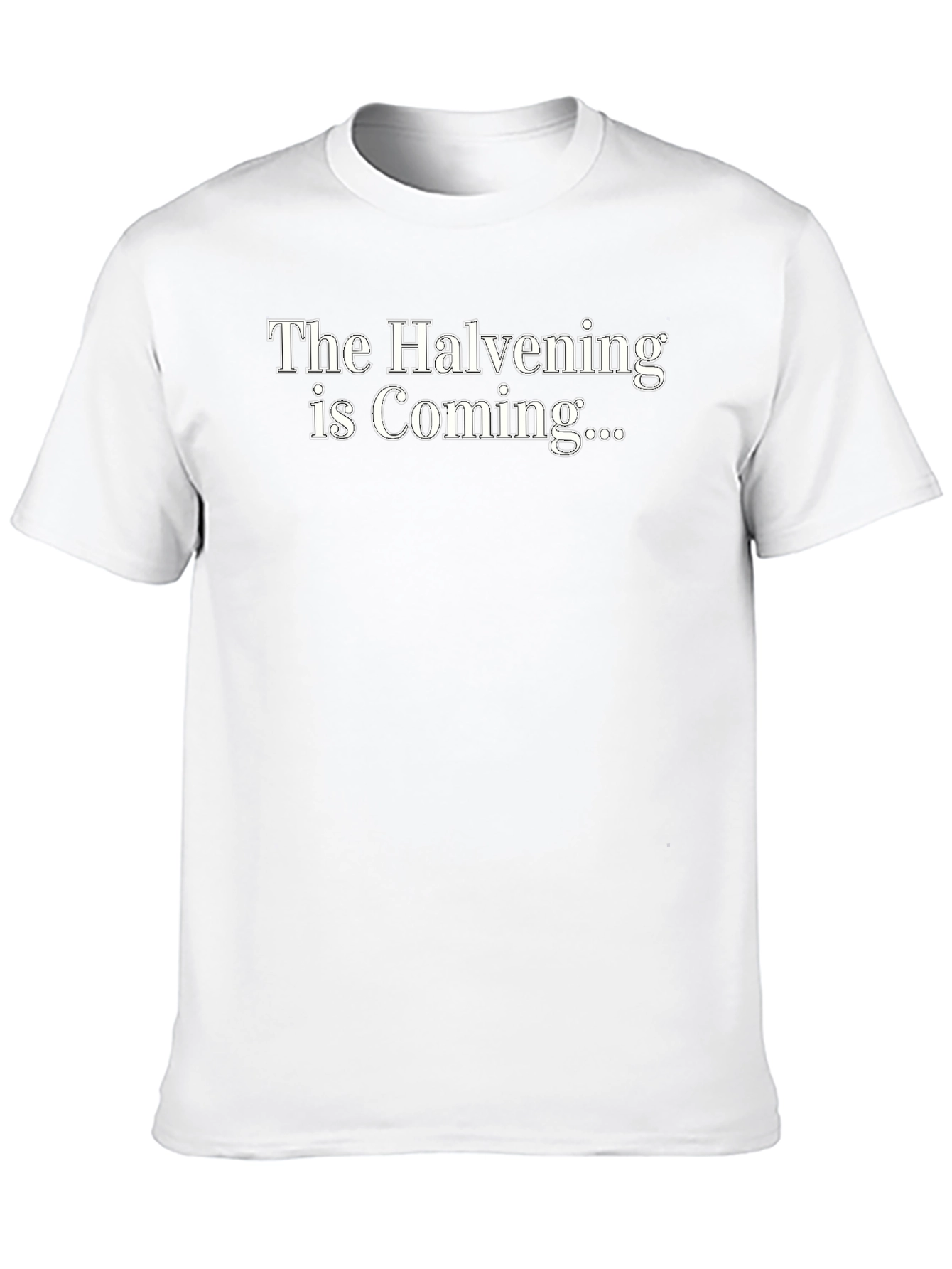 The Halvening Is Coming Black Graphic Tee