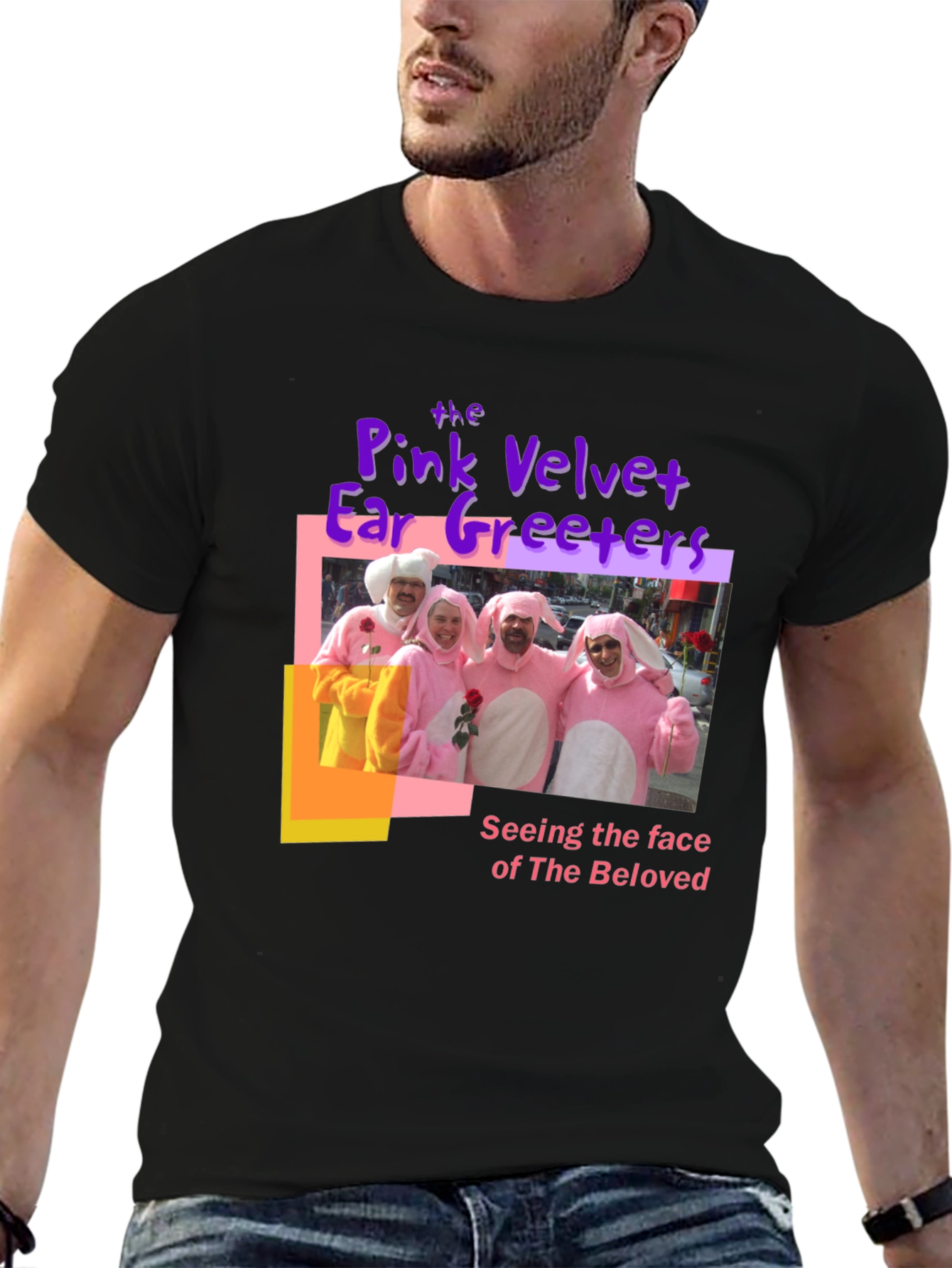 Pink Velvet Ear Greeters T-Shirt