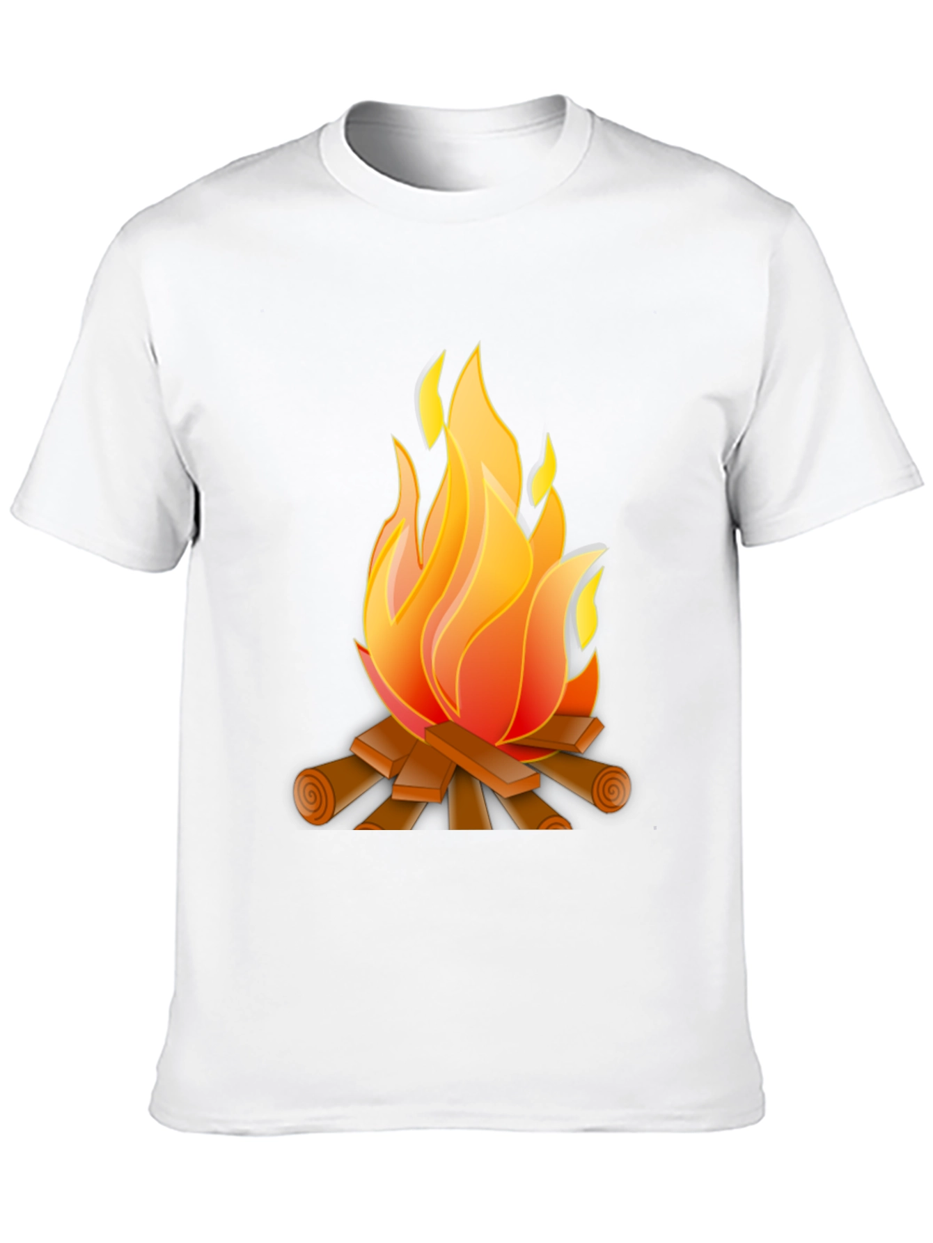 Campfire Graphic Tee - Black Cotton Blend