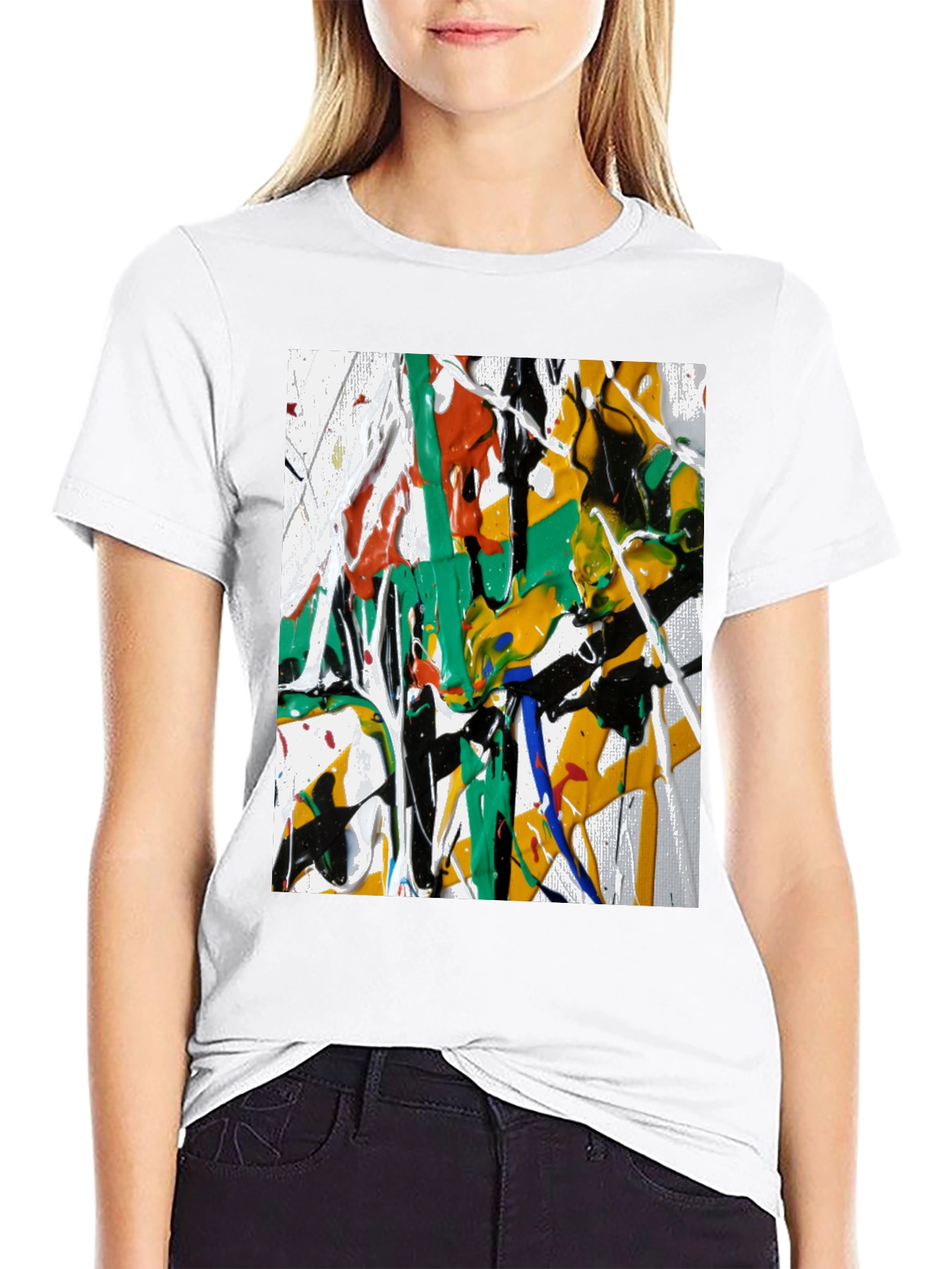 Abstract Art Black T-Shirt