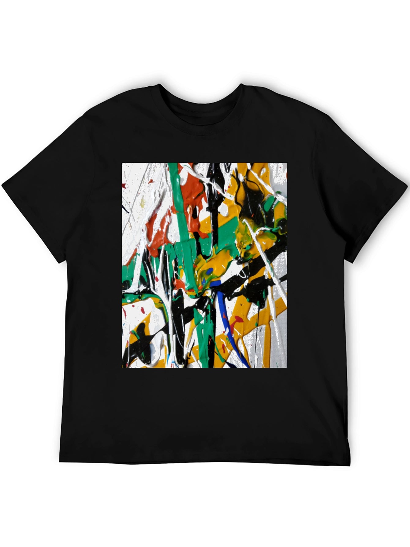 Abstract Art Black T-Shirt