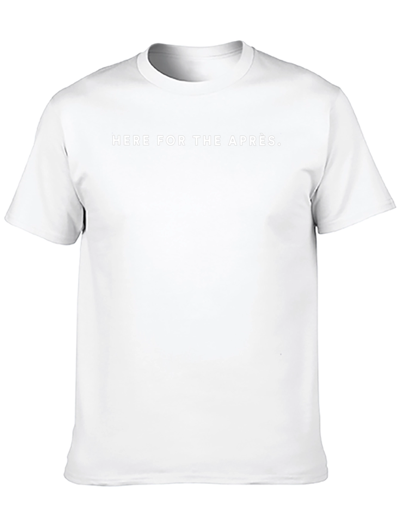Here For The Après Black Graphic Tee