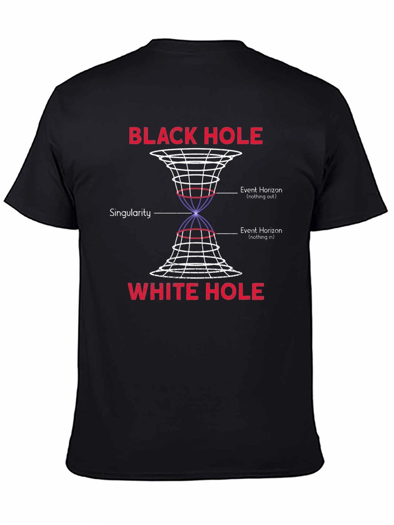 Black Hole White Hole Science Graphic T-Shirt