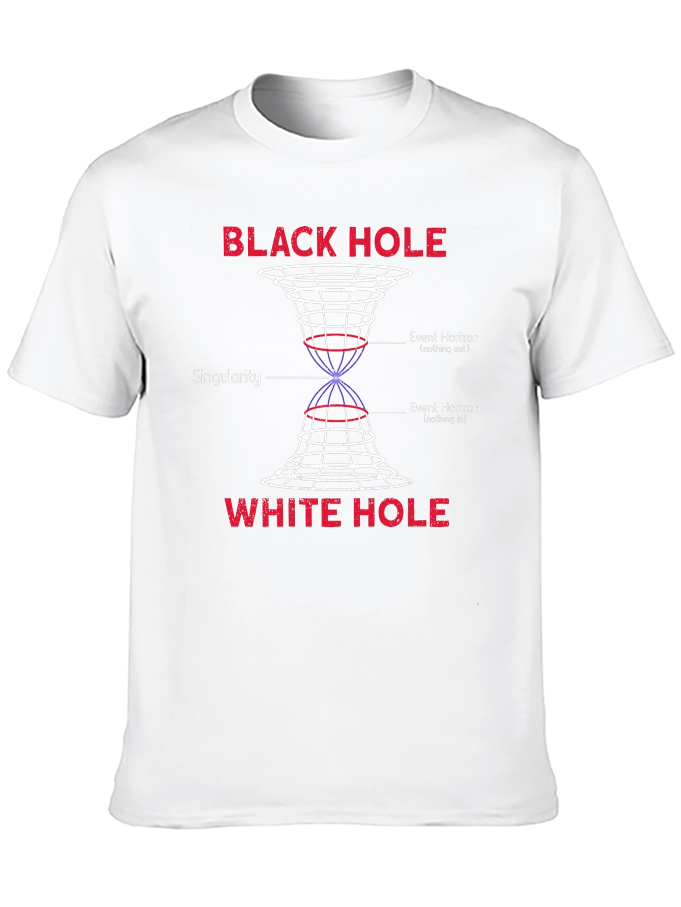 Black Hole White Hole Science Graphic T-Shirt
