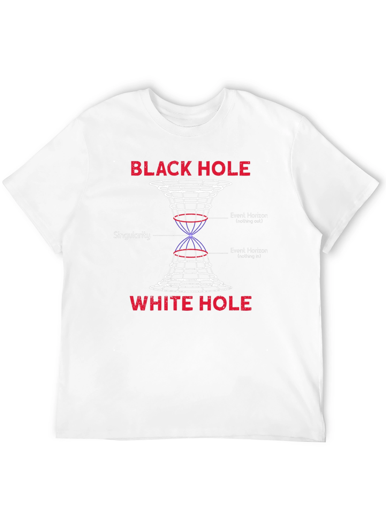 Black Hole White Hole Science Graphic T-Shirt