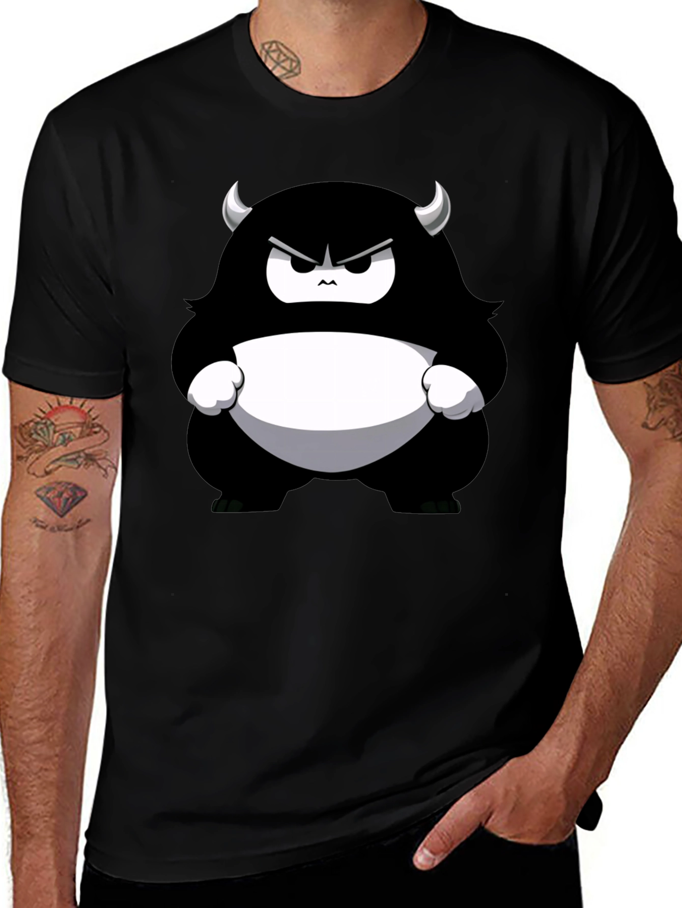 Monster Graphic Tee - Black