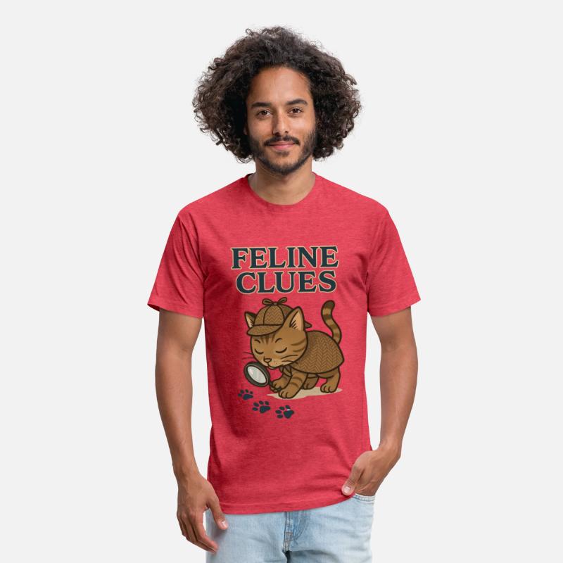 Feline Clues Detective Cat Illustration