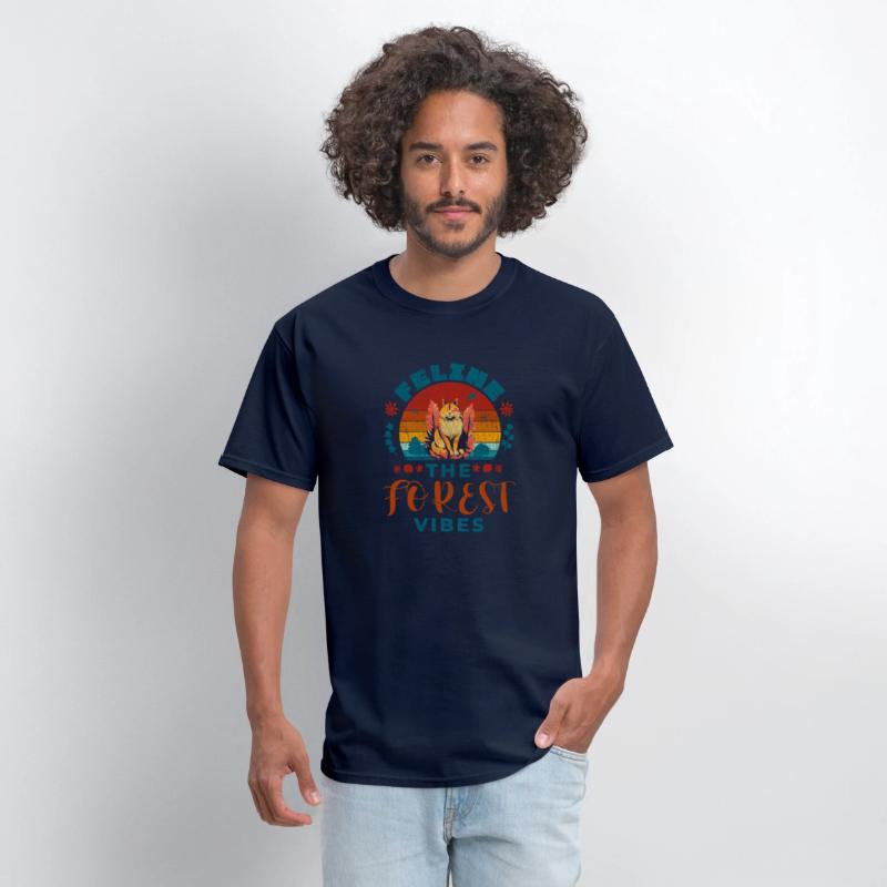 Feline The Forest Vibes, vintage, retro