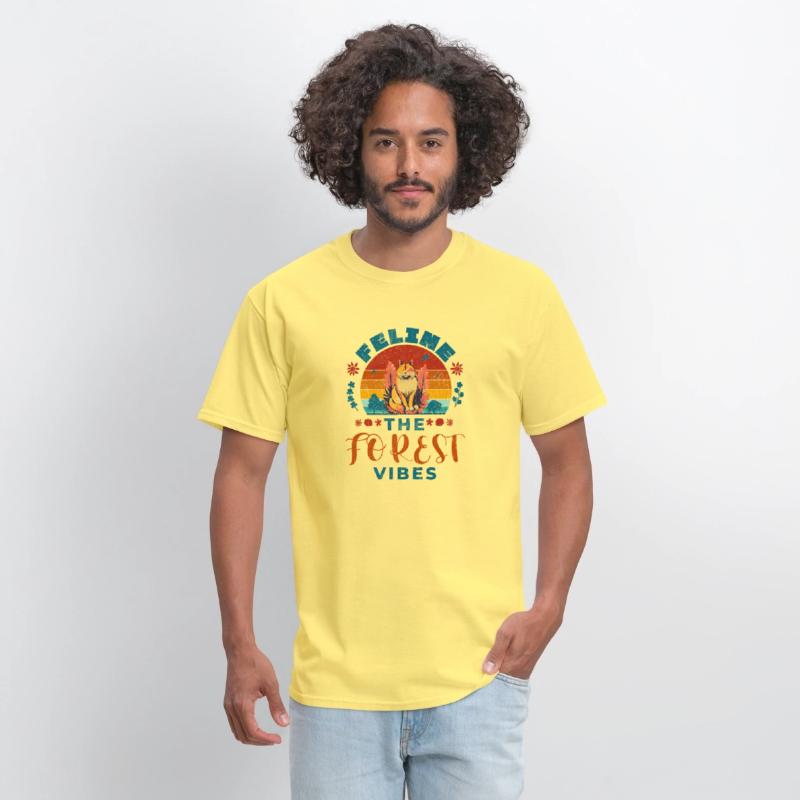 Feline The Forest Vibes, vintage, retro