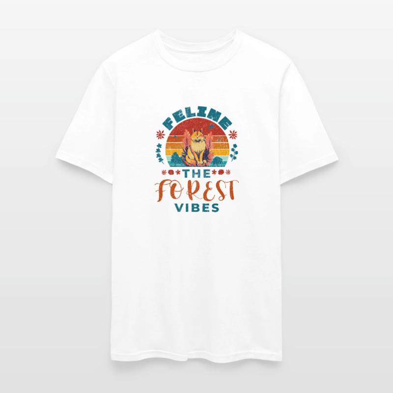 Feline The Forest Vibes, vintage, retro