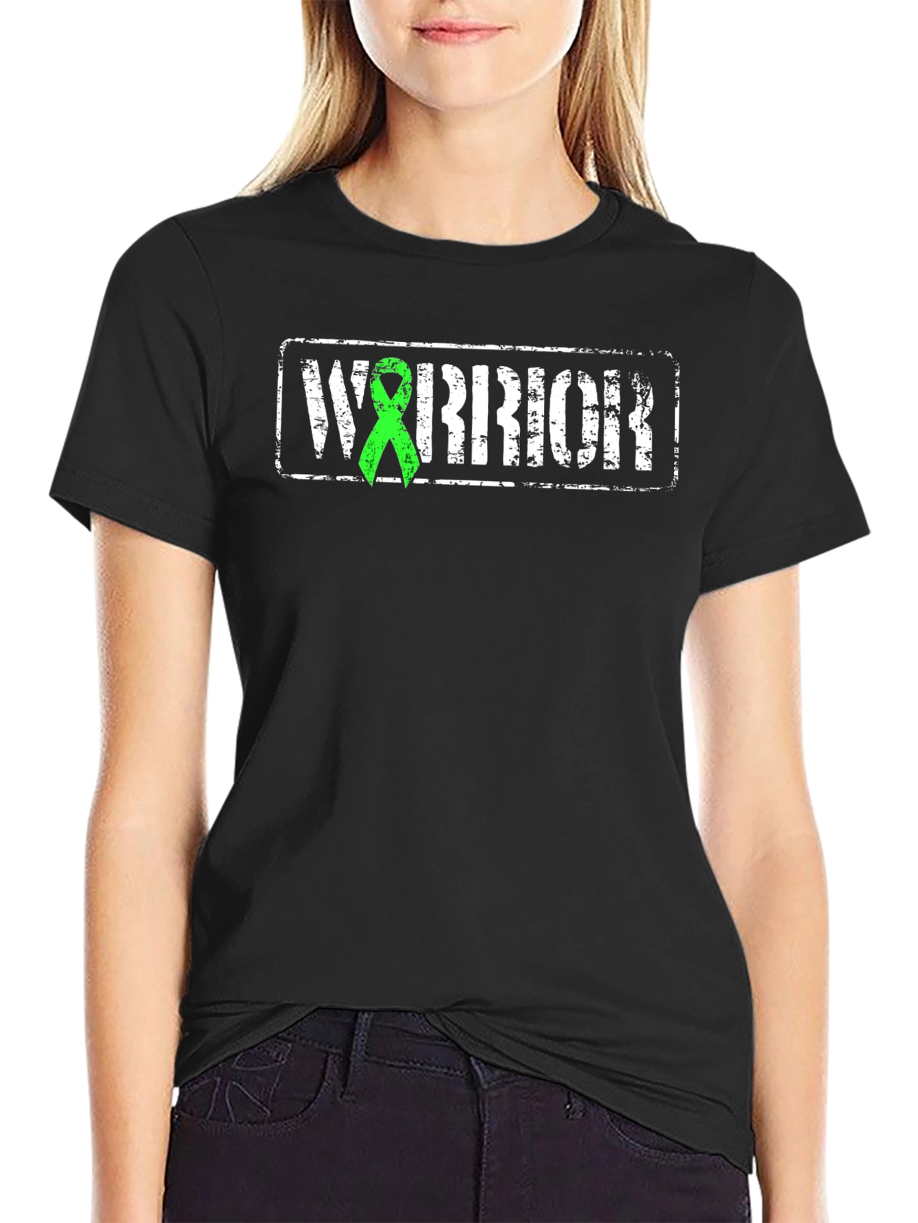 Warrior Green Ribbon Awareness T-Shirt