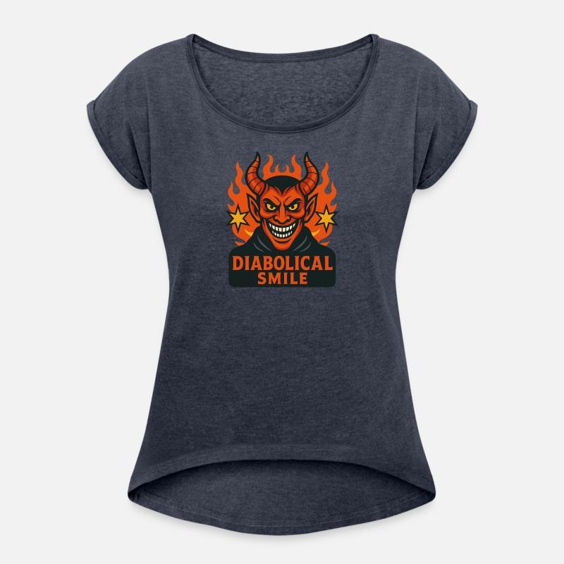 Fiery Demon Smile Graphic