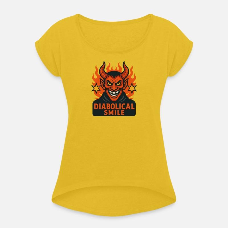 Fiery Demon Smile Graphic