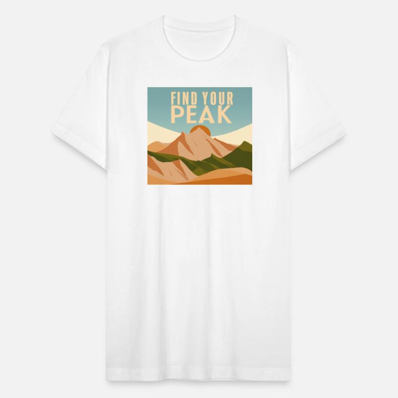 Find Your Peak Inspirational Mountain Design