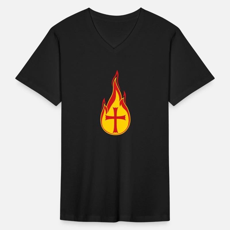 fire flames hot burning church symbol cross jesus