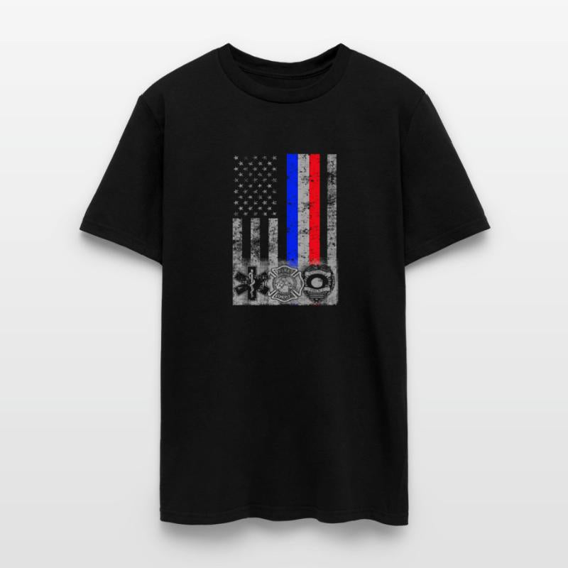 Fireman Police Emt First Responder Flag