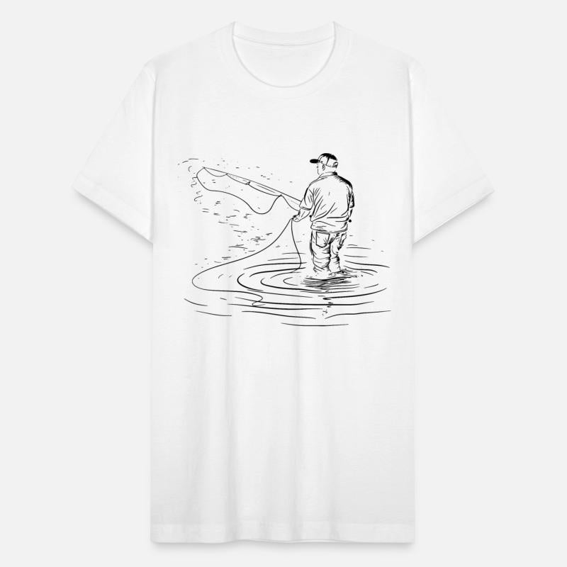 Fishing Guy Drawing