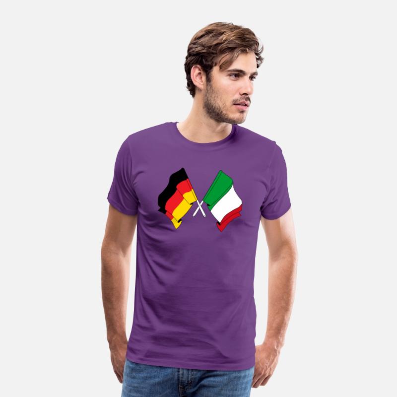 Flag of Germany and flag of Italy