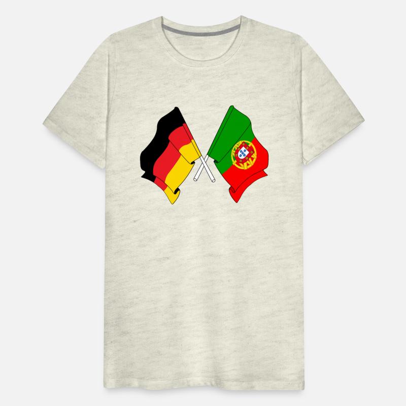 Flag of Germany and flag of Portugal