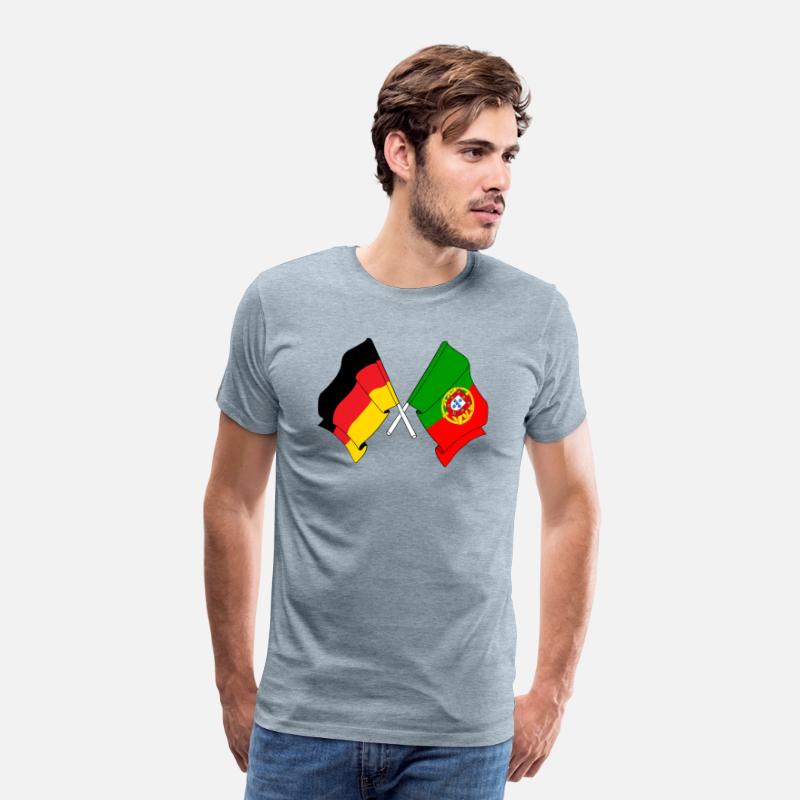 Flag of Germany and flag of Portugal