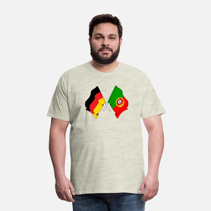 Flag of Germany and flag of Portugal