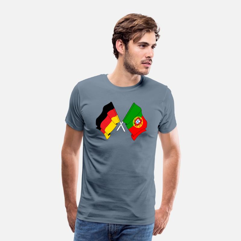 Flag of Germany and flag of Portugal