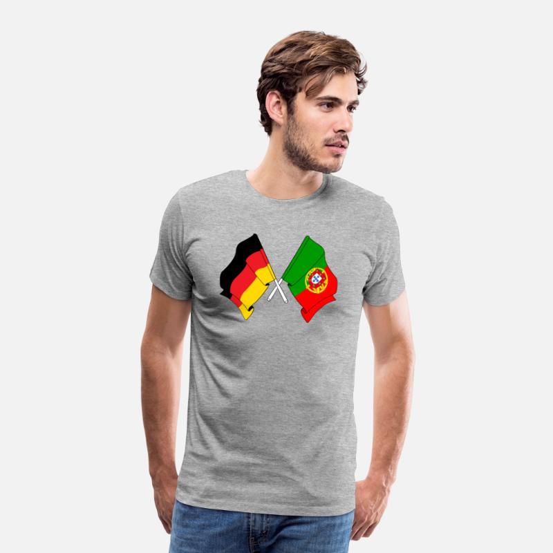 Flag of Germany and flag of Portugal