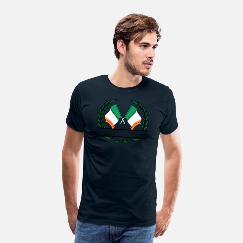 Flags Ireland laurel wreath banner