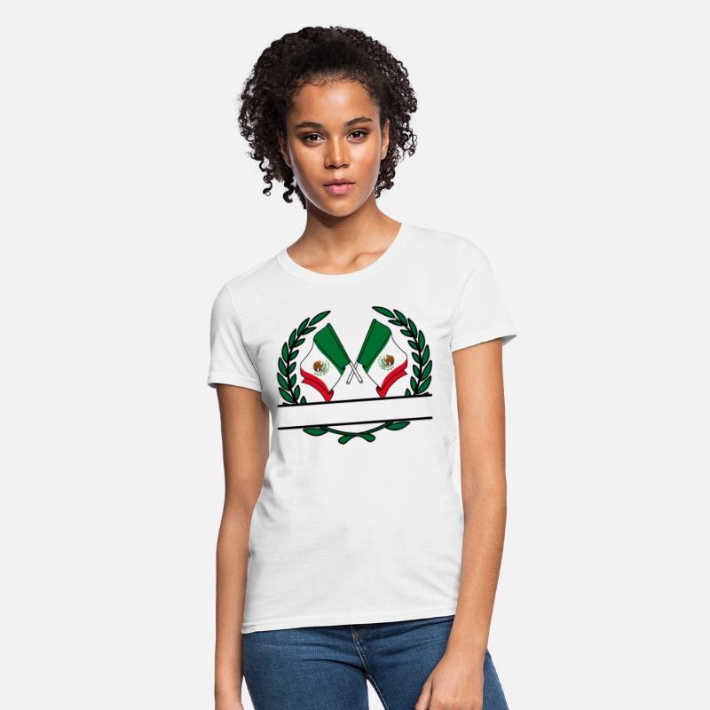 Flags Mexico laurel wreath banner