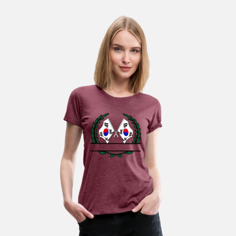 Flags South Korea laurel wreath banner