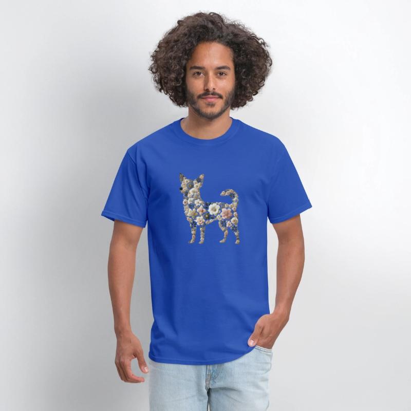Floral Chihuahua: Delicate Nature-Inspired Pet Sil