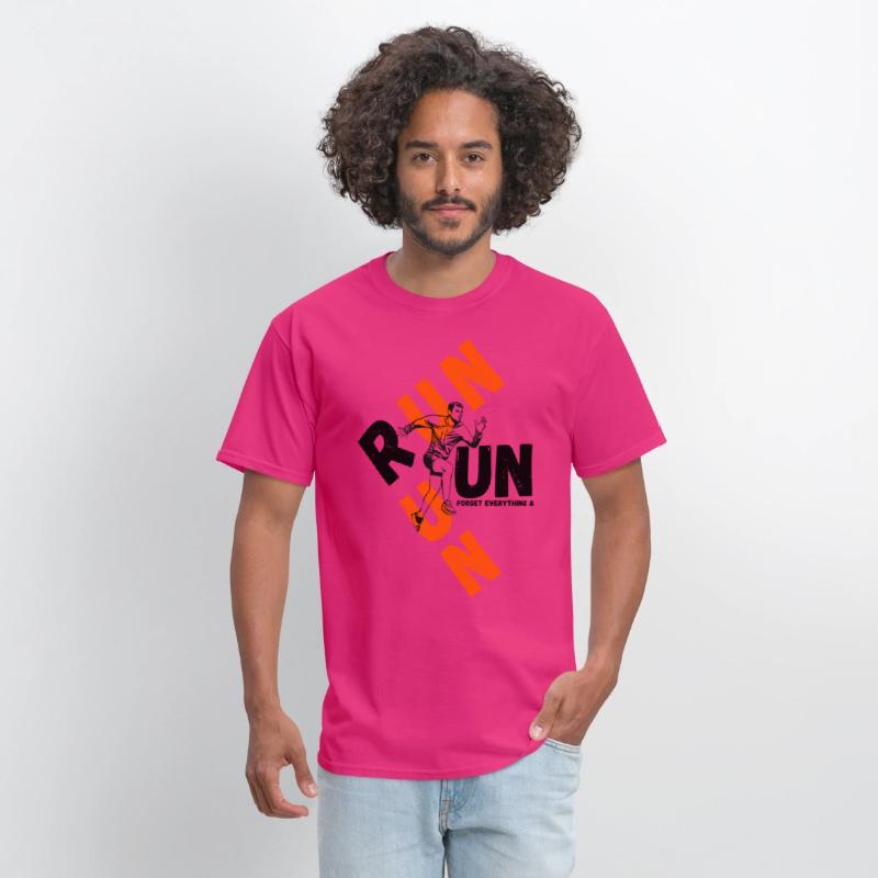 forget everything & run motivational tee shirt