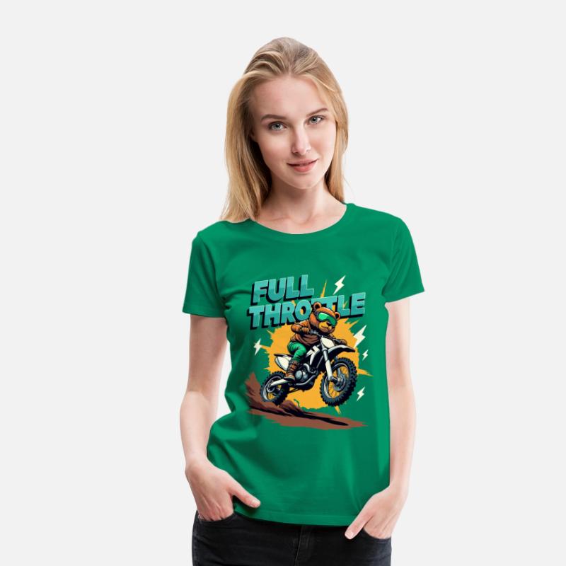 Full Throttle Bear Motocross Motorcycle