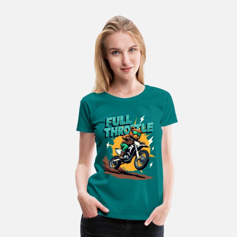 Full Throttle Bear Motocross Motorcycle