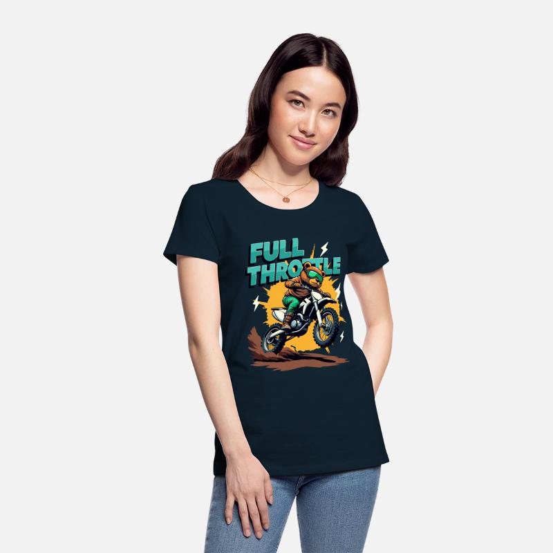 Full Throttle Bear Motocross Motorcycle