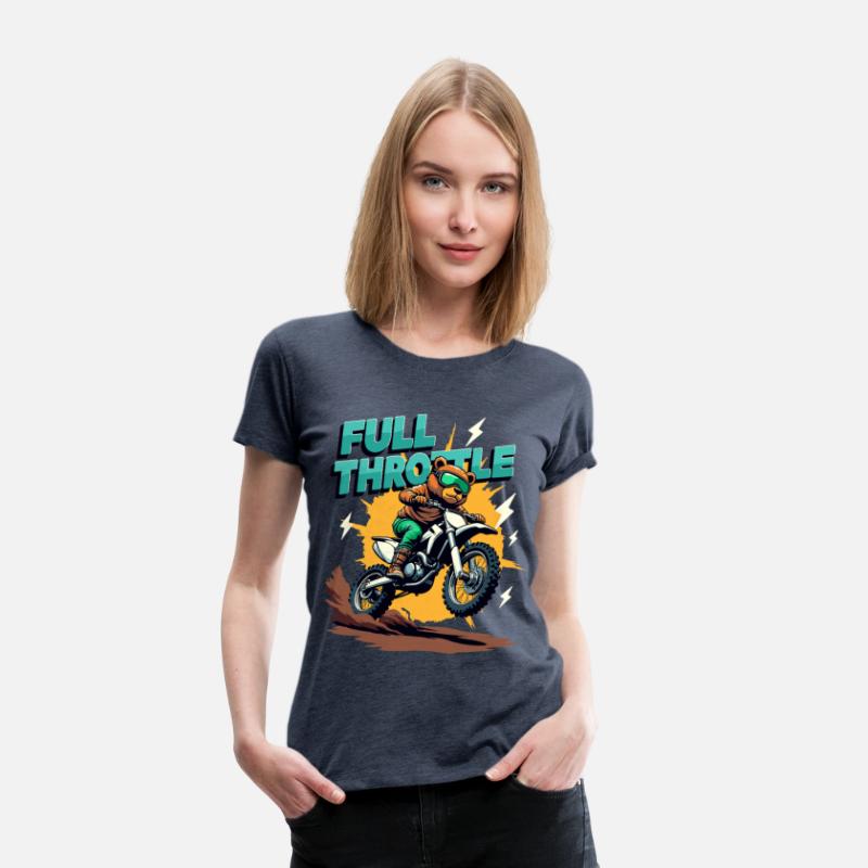 Full Throttle Bear Motocross Motorcycle