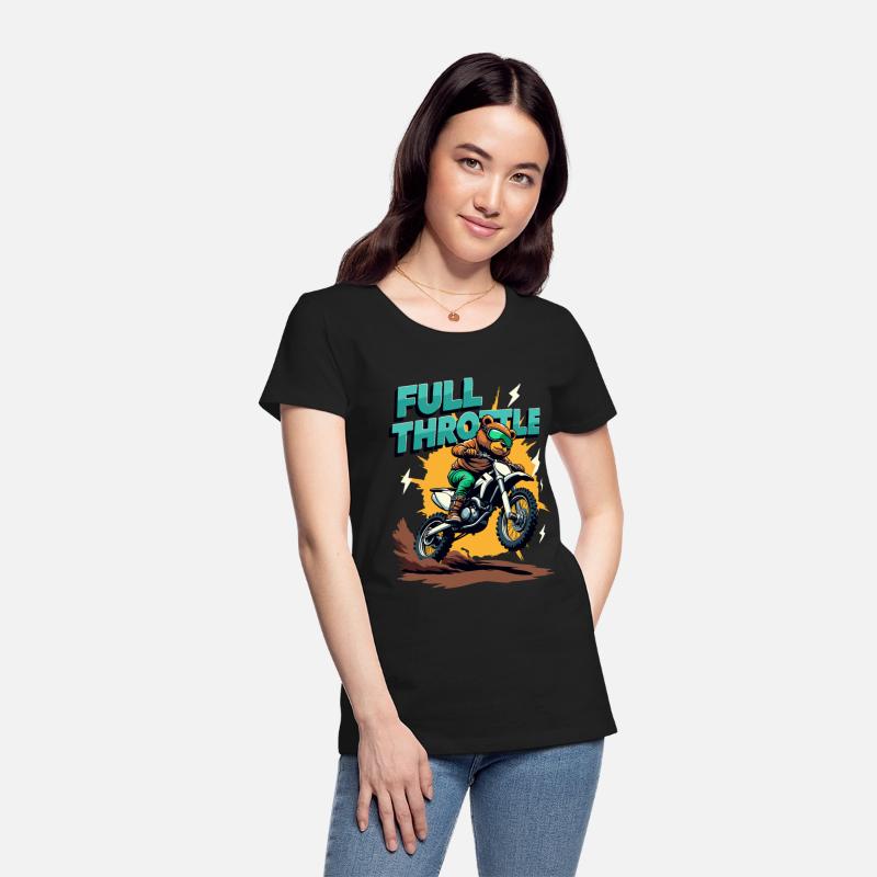 Full Throttle Bear Motocross Motorcycle