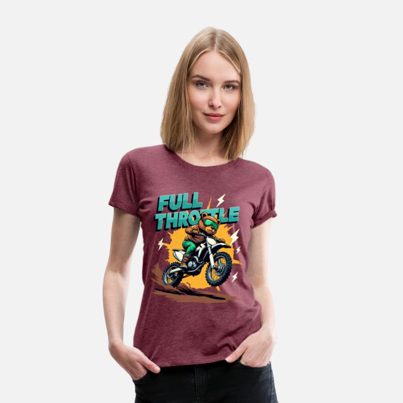 Full Throttle Bear Motocross Motorcycle