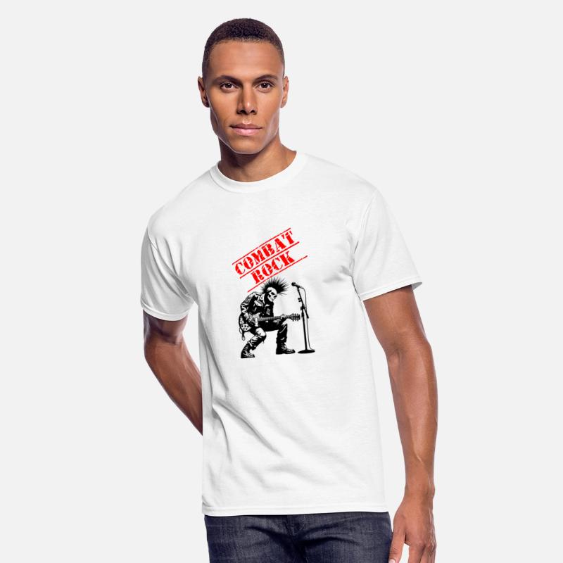 Funny combat rock punk soldier t shirt