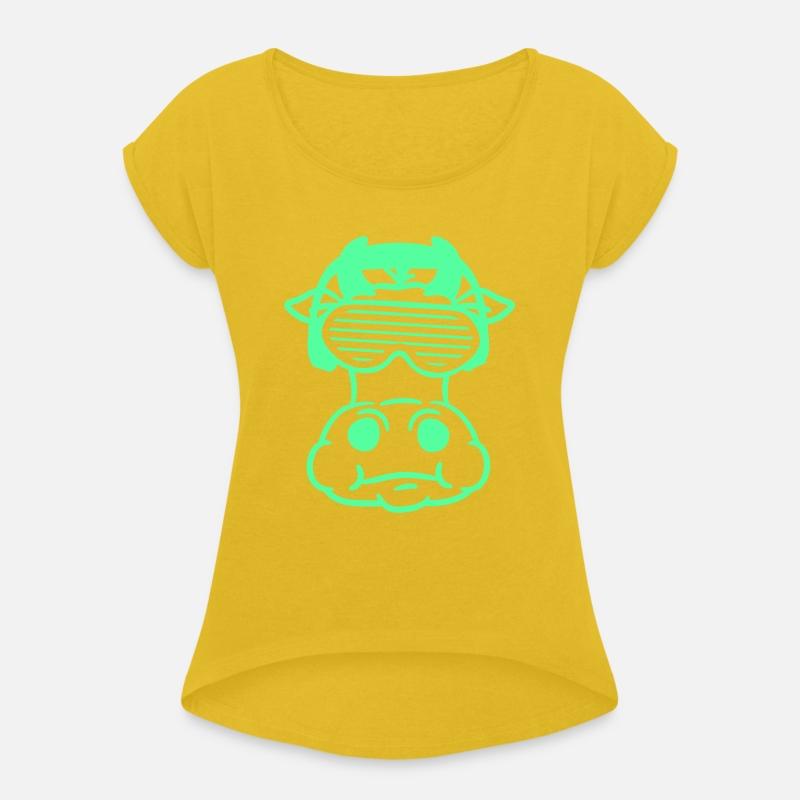 Funny Cool DJ Milk Cow Party Farm Animal Face Head