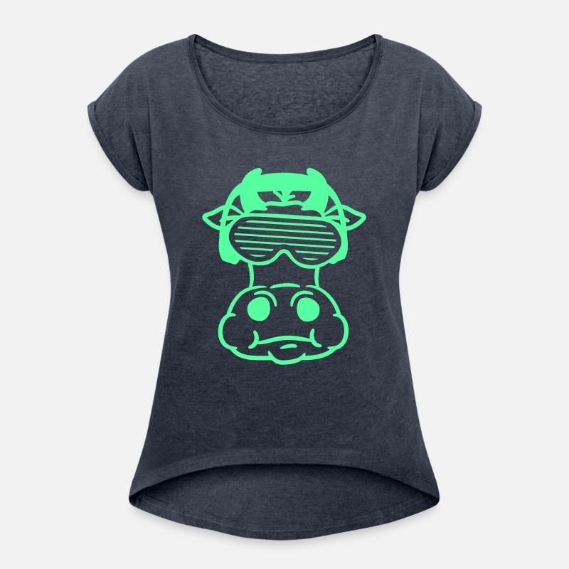 Funny Cool DJ Milk Cow Party Farm Animal Face Head