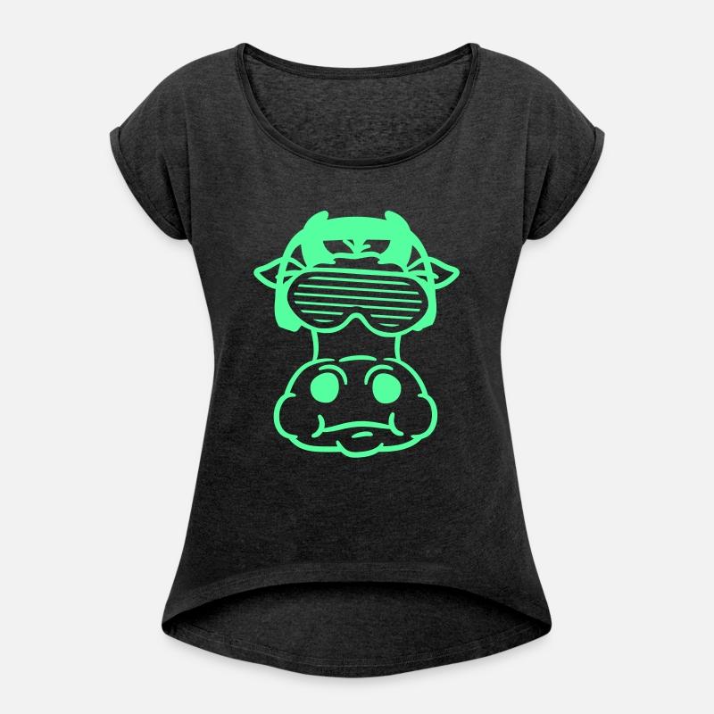 Funny Cool DJ Milk Cow Party Farm Animal Face Head