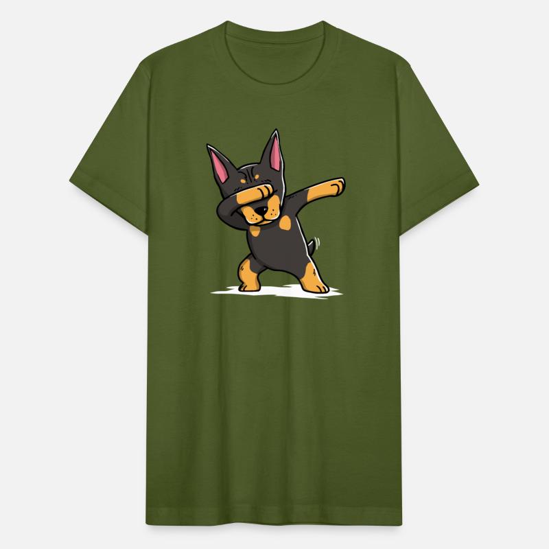 Funny Doberman Dabbing Dog Dab Dance