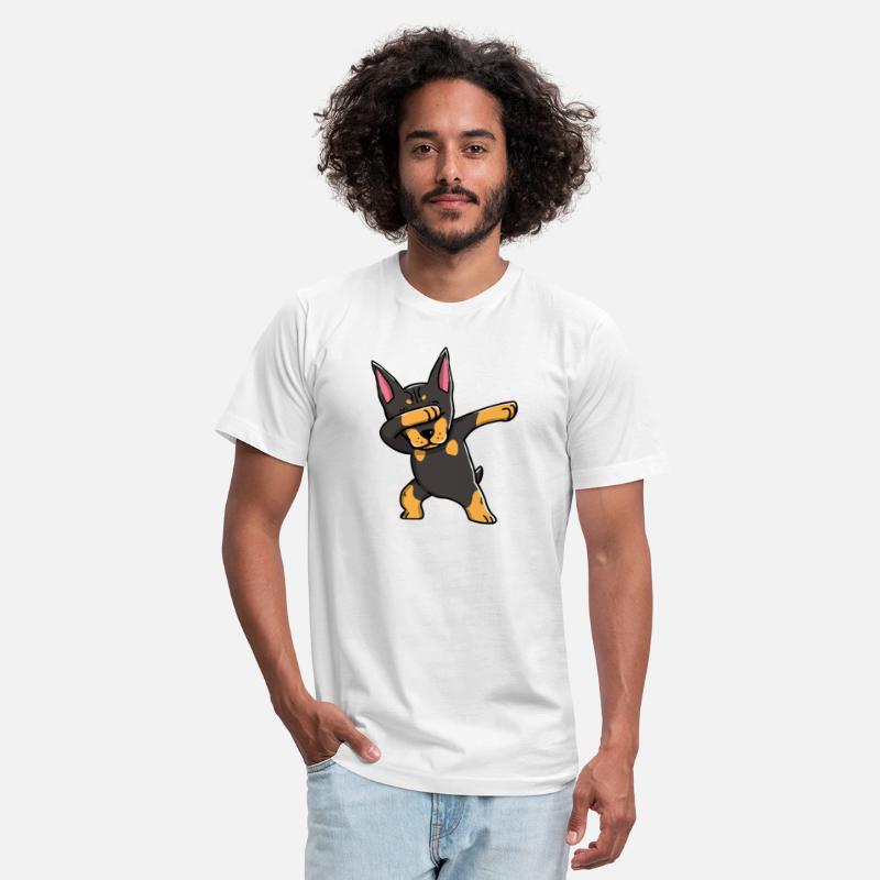 Funny Doberman Dabbing Dog Dab Dance